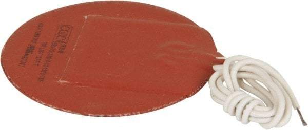 Made in USA - Round, Silicon Rubber, Standard Heat Blanket - 120 Volt, Plain Back, Use with Metal Containers - Strong Tooling