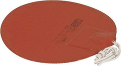 Made in USA - Round, Silicon Rubber, Standard Heat Blanket - 120 Volt, Adhesive Back, Use with Metal Containers - Strong Tooling