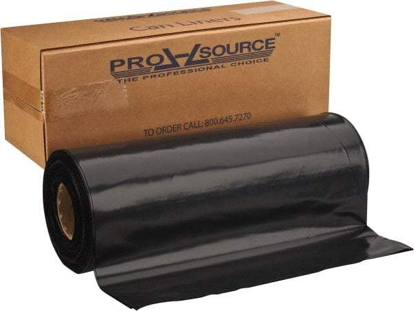 PRO-SOURCE - 6 mil Thick, Heavy-Duty Trash Bags - 38" Wide x 58" High, Black - Strong Tooling