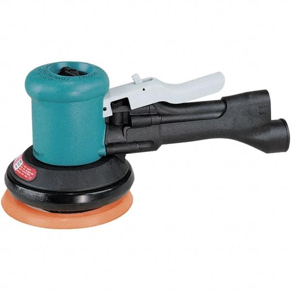 Dynabrade - 12,000 OPM, 23 CFM Air Consumption, Palm Air Orbital Sander - Round Pad, 1/4 NPT Inlet - Strong Tooling