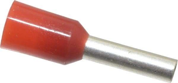 ACI - 16 AWG, Partially Insulated, Crimp Electrical Wire Ferrule - 8mm Long x 2mm Diameter Pin, 14.4mm Overall Length - Strong Tooling