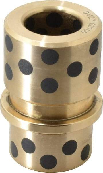 Dayton Lamina - 1" ID x 2-11/16" OAL, Cast Aluminum Bronze, Die & Mold Shoulder Bushing - Shoulder, 1-27/32" Bottom OD, 1-1/2" Top OD, 1-3/4" Under Collar, 1-3/4" Under Collar, 15/16" Above Collar - Strong Tooling