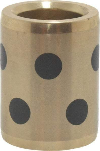 Dayton Lamina - 1-1/2" OAL, 3/4" ID, 1-1/8" Body Diam, Aluminum Bronze, Die & Mold Straight Friction Brushing - Press Fit, Self Lubricating - Strong Tooling