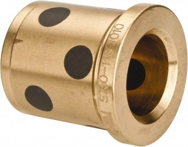 Dayton Lamina - 3/4" ID x 1-3/8" OAL, Aluminum Bronze, Die & Mold Shoulder Bushing - Shoulder, 1-1/8" Bottom OD, 1-1/8" Top OD, 1.3" Collar OD, 1-3/16" Above Collar - Strong Tooling