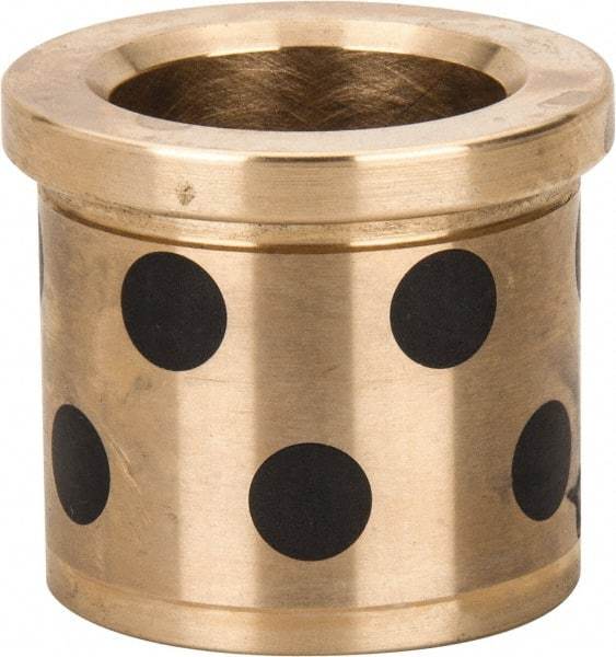 Dayton Lamina - 1" ID x 1-3/8" OAL, Aluminum Bronze, Die & Mold Shoulder Bushing - Shoulder, 1-3/8" Bottom OD, 1-3/8" Top OD, 1.55" Collar OD, 1-3/16" Above Collar - Strong Tooling