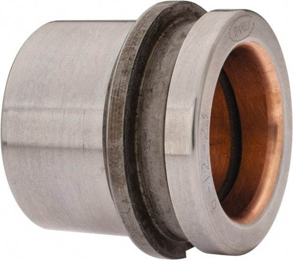 Dayton Lamina - 1-1/2" ID x 2" OAL, Steel, Bronze Plated Die & Mold Shoulder Bushing - Short Shoulder, 2.19" Bottom OD, 2" Top OD, 2.345" Collar OD, 13/16" Under Collar, 1-3/16" Above Collar - Strong Tooling