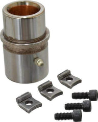 Dayton Lamina - 1-1/4" ID x 3-1/8" OAL, Steel, Bronze Plated Die & Mold Shoulder Bushing - Shoulder, 1.94" Bottom OD, 1-3/4" Top OD, 2.095" Collar OD, 2" Under Collar, 1-1/8" Above Collar - Strong Tooling