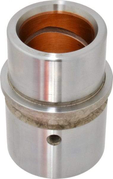 Dayton Lamina - 1-1/2" ID x 3-3/16" OAL, Steel, Bronze Plated Die & Mold Shoulder Bushing - Shoulder, 2.19" Bottom OD, 2" Top OD, 2.345" Collar OD, 2" Under Collar, 1-3/16" Above Collar - Strong Tooling