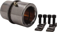 Dayton Lamina - 1-3/4" ID x 3-3/8" OAL, Steel, Bronze Plated Die & Mold Shoulder Bushing - Shoulder, 2-1/2" Bottom OD, 2-1/4" Top OD, 2.658" Collar OD, 2" Under Collar, 1-3/8" Above Collar - Strong Tooling