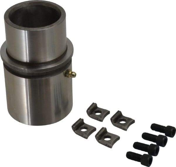 Dayton Lamina - 2" ID x 4-5/8" OAL, Steel, Die & Mold Shoulder Bushing - Extra Long Shoulder, 2.909" Bottom OD, 2-1/2" Top OD, 3.064" Collar OD, 3" Under Collar, 1-5/8" Above Collar - Strong Tooling