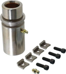 Dayton Lamina - 1" ID x 3-15/16" OAL, Steel, Bronze Plated Die & Mold Shoulder Bushing - Extra Long Shoulder, 1.72" Bottom OD, 1-1/2" Top OD, 1.845" Collar OD, 3" Under Collar, 15/16" Above Collar - Strong Tooling