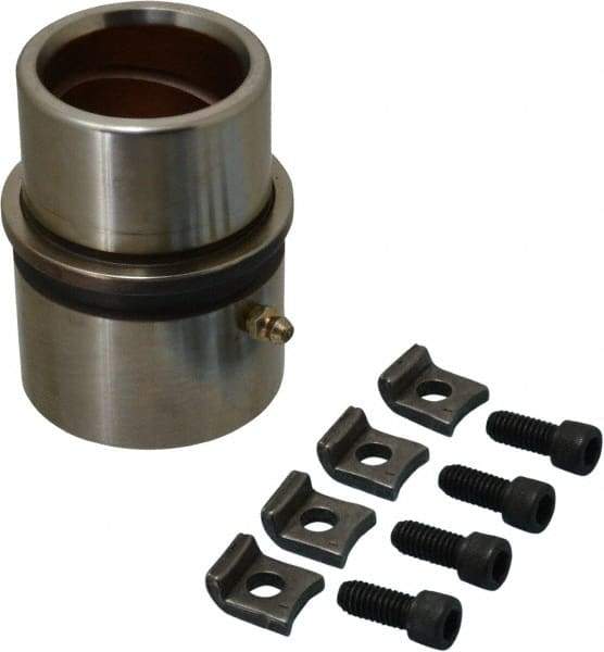 Dayton Lamina - 1-3/4" ID x 4-3/8" OAL, Steel, Bronze Plated Die & Mold Shoulder Bushing - Extra Long Shoulder, 2-1/2" Bottom OD, 2-1/4" Top OD, 2.658" Collar OD, 3" Under Collar, 1-3/8" Above Collar - Strong Tooling