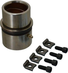 Dayton Lamina - 1-3/4" ID x 4-3/8" OAL, Steel, Bronze Plated Die & Mold Shoulder Bushing - Extra Long Shoulder, 2-1/2" Bottom OD, 2-1/4" Top OD, 2.658" Collar OD, 3" Under Collar, 1-3/8" Above Collar - Strong Tooling