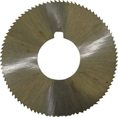 Value Collection - 1-3/4" Diam x 0.057" Blade Thickness x 5/8" Arbor Hole Diam, 90 Tooth Slitting and Slotting Saw - Arbor Connection, Right Hand, Uncoated, High Speed Steel, Concave Ground, Contains Keyway - Strong Tooling