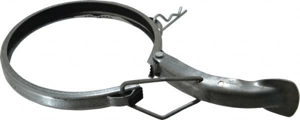 Made in USA - 4" ID Galvanized Duct Clamp with PVC Seal - Strong Tooling