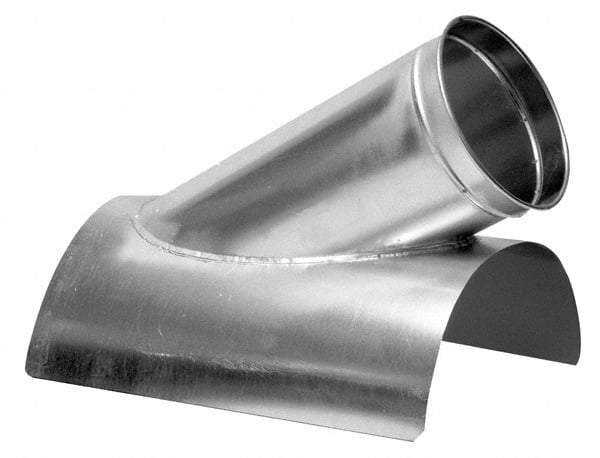 Made in USA - 6-5" ID Galvanized Duct In-Cut - 15" Long, 24 to 20 Gage - Strong Tooling