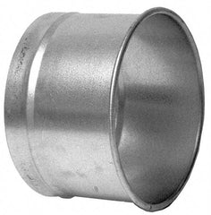 Made in USA - 6" ID Galvanized Duct Hose Adapter - 4" Long, 24 Gage - Strong Tooling