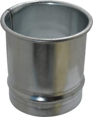 Made in USA - 4" ID Galvanized Duct Hose Adapter - 4" Long, 24 Gage - Strong Tooling