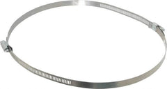 Made in USA - 8-1/2" ID Stainless Steel Duct Hose Clamp - 1/2" Long - Strong Tooling