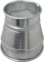 Made in USA - 8-6" ID Galvanized Duct Reducer - 8" Long, 22 Gage - Strong Tooling