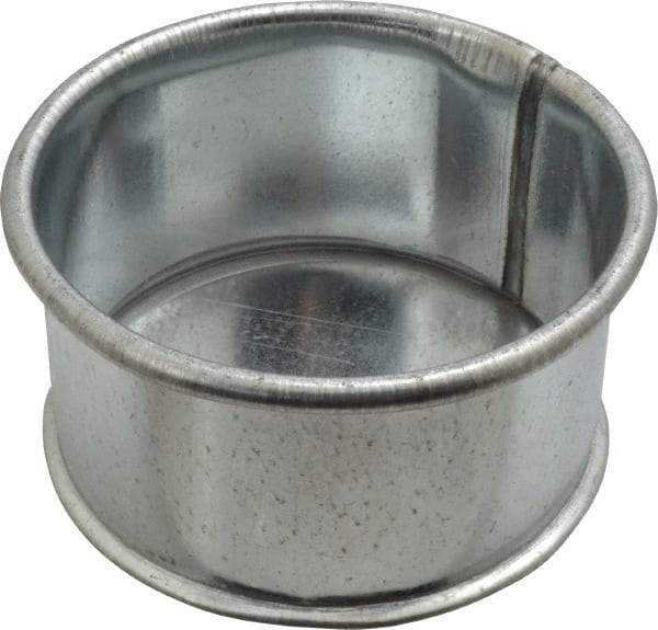 Made in USA - 4" ID Galvanized Duct End Cap - 2" Long, 24 Gage - Strong Tooling