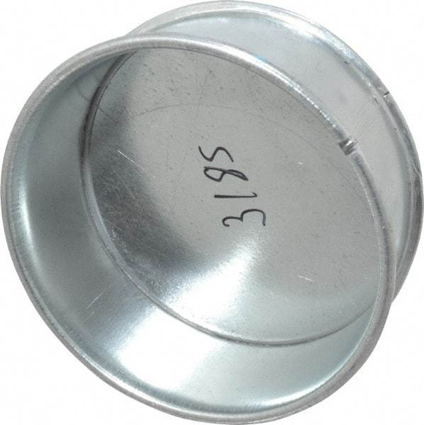 Made in USA - 6" ID Galvanized Duct End Cap - 2" Long, 24 Gage - Strong Tooling