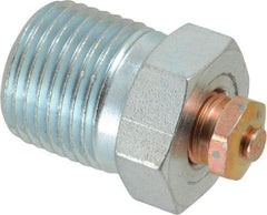 LDI Industries - 1/2-14 Thread, 1 to 5 psi Relief Pressure, Steel, Relief Vent - 1-3/8" High, 22.35mm Hex Flats Diam - Strong Tooling