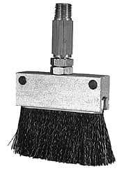 LDI Industries - 1-1/2" Long Brush, 1-1/2" Width/Diam, PTF Thread Oil Reservoir Lubrication Brushes - 1-5/32" Bristle Length, 250°F, 2-3/8" Length Under Mounting Thread, Straight Shank - Strong Tooling