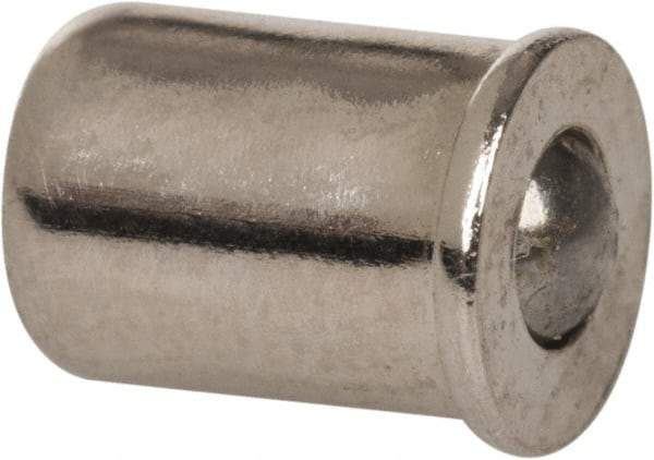 Gits - Steel, Zinc Plated, Plain Drive One Piece, Ball Valve Oil Hole Cover - 0.190-0.192" Drive Diam, 3/16" Drive-In Hole Diam, 1/4" Drive Length, 9/32" Overall Height - Strong Tooling