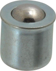 Gits - Steel, Zinc Plated, Plain Drive One Piece, Ball Valve Oil Hole Cover - 0378-0.380" Drive Diam, 3/8" Drive-In Hole Diam, 3/8" Drive Length, 15/32" Overall Height - Strong Tooling