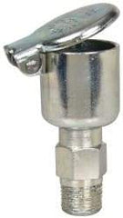 Gits - 9/64 Ounce Capacity, 1/8-27 Thread, Steel, Zinc Plated, Brazed Body Oil Cup - 1-21/32" High, 5/16" Thread Length, Gravity Feed - Strong Tooling