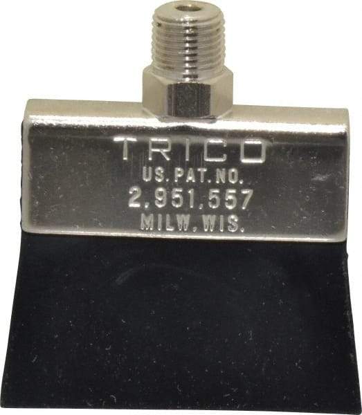 Trico - 2" Long Brush, 2" Width/Diam, NPT Thread Oil Reservoir Lubrication Brushes - 200°F, 2-5/16" Length Under Mounting Thread, Straight Shank - Strong Tooling