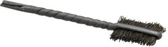 Osborn - 3/8" Diam Flat Steel Tube Brush - 0.008" Filament Diam, 9/16" Brush Length, 2-1/8" OAL, 3/32" Diam Shank - Strong Tooling