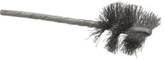 Osborn - 1" Diam Helical Steel Tube Brush - 0.008" Filament Diam, 1" Brush Length, 3-1/2" OAL, 1/8" Diam Shank - Strong Tooling