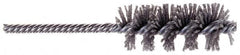 Osborn - 1-1/2" Long x 1-21/32" Diam Steel Tube End Fitting Brush - 6-3/8" OAL, 0.0104" Wire Diam - Strong Tooling