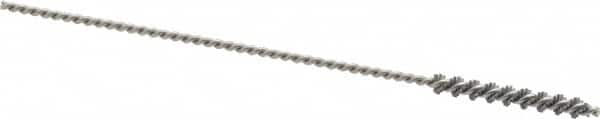 Osborn - 0.135" Diam Helical Nylon Tube Brush - 1" Brush Length, 4" OAL, 0.067" Diam Shank - Strong Tooling