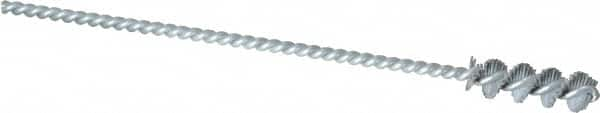 Osborn - 0.325" Diam Helical Nylon Tube Brush - 1" Brush Length, 5" OAL, 0.119" Diam Shank - Strong Tooling