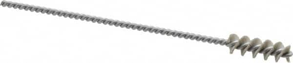 Osborn - 0.325" Diam Helical Nylon Tube Brush - 1" Brush Length, 5" OAL, 0.119" Diam Shank - Strong Tooling