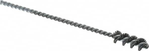 Osborn - 0.385" Diam Helical Nylon Tube Brush - 1" Brush Length, 5" OAL, 0.152" Diam Shank - Strong Tooling