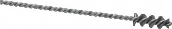 Osborn - 0.385" Diam Helical Nylon Tube Brush - 1" Brush Length, 5" OAL, 0.152" Diam Shank - Strong Tooling