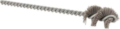 Osborn - 0.64" Diam Helical Nylon Tube Brush - 1" Brush Length, 5" OAL, 0.169" Diam Shank - Strong Tooling