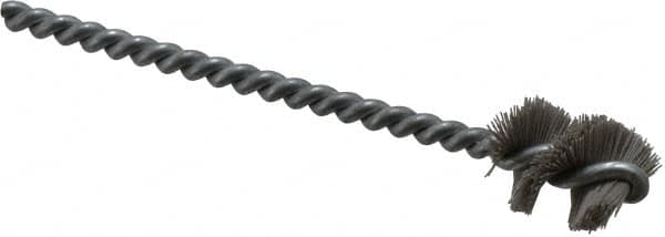 Osborn - 0.765" Diam Helical Nylon Tube Brush - 1" Brush Length, 5" OAL, 0.228" Diam Shank - Strong Tooling