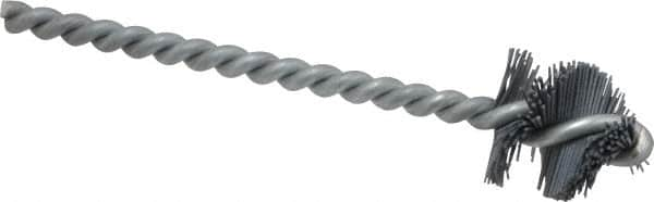 Osborn - 1.015" Diam Helical Nylon Tube Brush - 1" Brush Length, 5" OAL, 1/4" Diam Shank - Strong Tooling