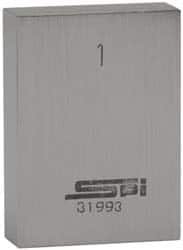 SPI - 4" Rectangular Steel Gage Block - Accuracy Grade AS-1, Includes NIST Traceability Certification - Strong Tooling