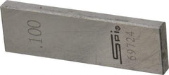 SPI - 0.1" Rectangular Steel Gage Block - Accuracy Grade 0, Includes NIST Traceability Certification - Strong Tooling