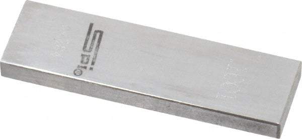 SPI - 0.1001" Rectangular Steel Gage Block - Accuracy Grade 0, Includes NIST Traceability Certification - Strong Tooling