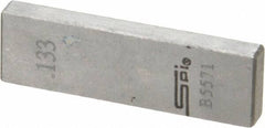 SPI - 0.133" Rectangular Steel Gage Block - Accuracy Grade 0, Includes NIST Traceability Certification - Strong Tooling