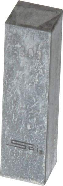 SPI - 0.3" Rectangular Steel Gage Block - Accuracy Grade 0, Includes NIST Traceability Certification - Strong Tooling