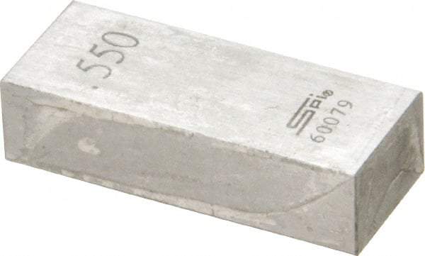 SPI - 0.55" Rectangular Steel Gage Block - Accuracy Grade 0, Includes NIST Traceability Certification - Strong Tooling