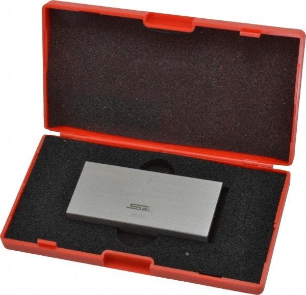 SPI - 3" Rectangular Steel Gage Block - Accuracy Grade 0, Includes NIST Traceability Certification - Strong Tooling